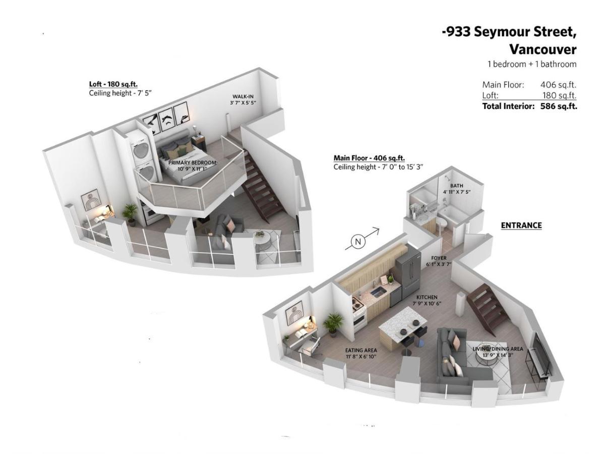 Rare Find Loft With Full Kitchen At Heart Of Downtown Apartment Vancouver Exterior foto